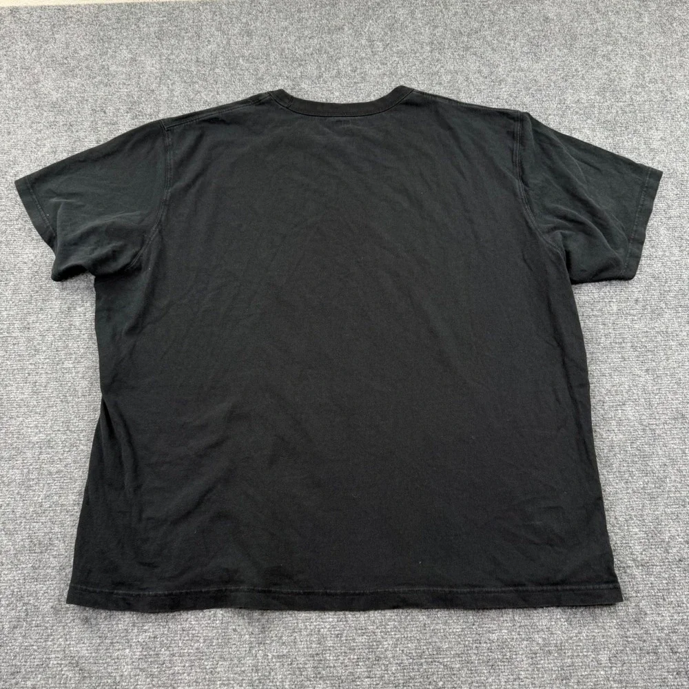 Uniqlo U T-Shirt 3XL Black Crew Neck‎ Short Sleeve Cotton Mens 341-433028